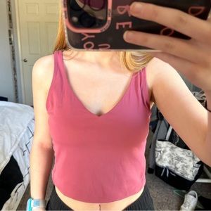 Burgundy/wine colored, athletic tank top from Amazon